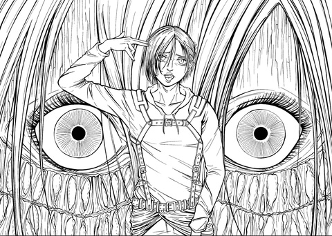 Annie Leonhardt Female Titan Coloring Page